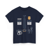 Police Costume Police Officer T-Shirt - Navy