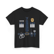 Police Costume Police Uniform T-Shirt - Black