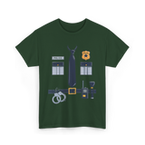 Police Officer Costume T-Shirt - Forest Green