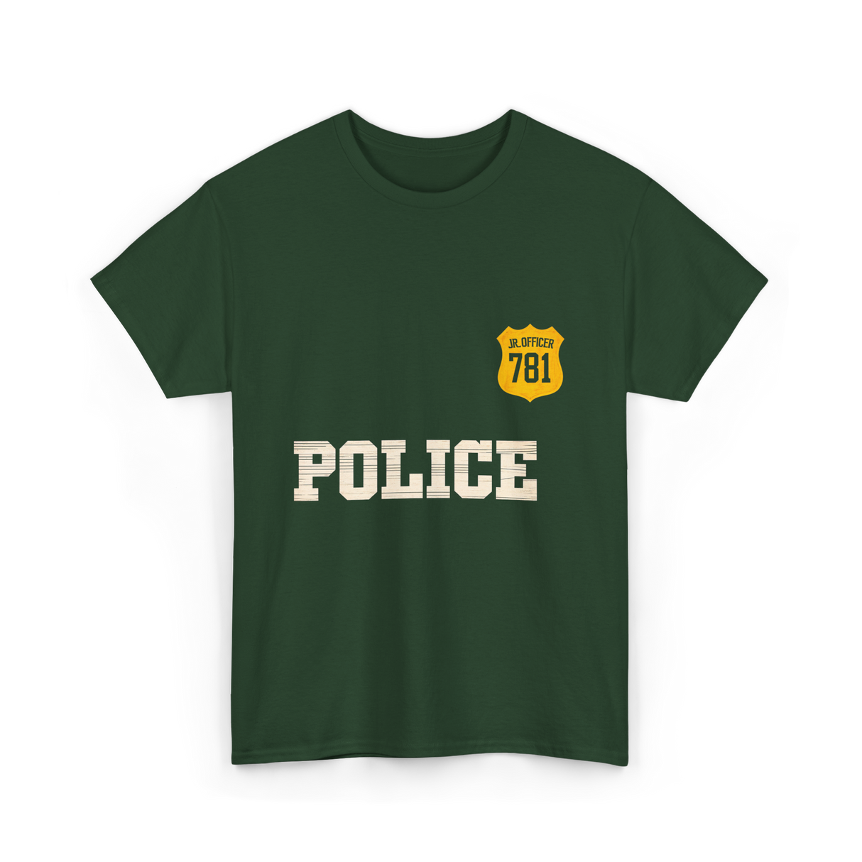 Police Jr Officer Costume T-Shirt - Forest Green