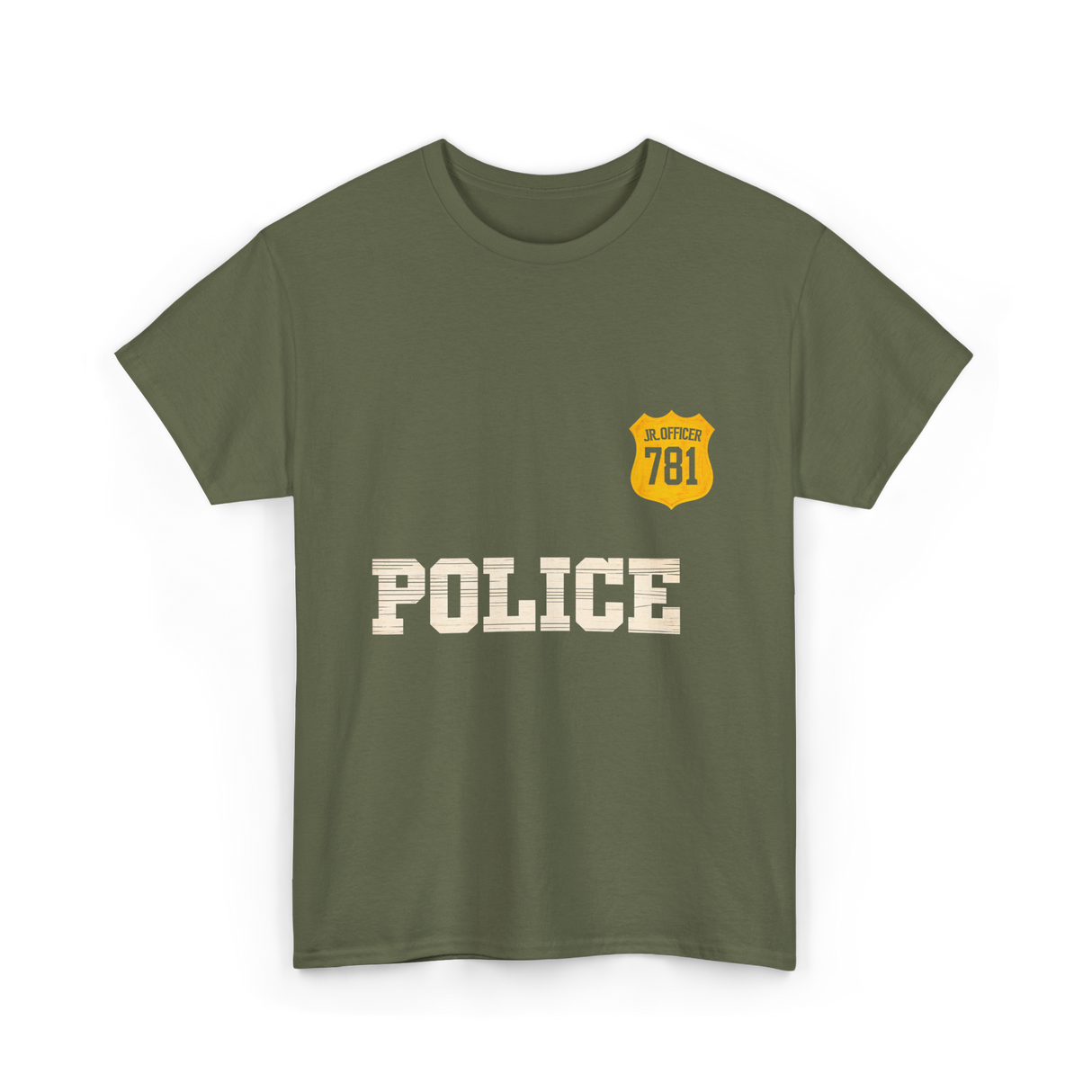 Police Jr Officer Costume T-Shirt - Military Green