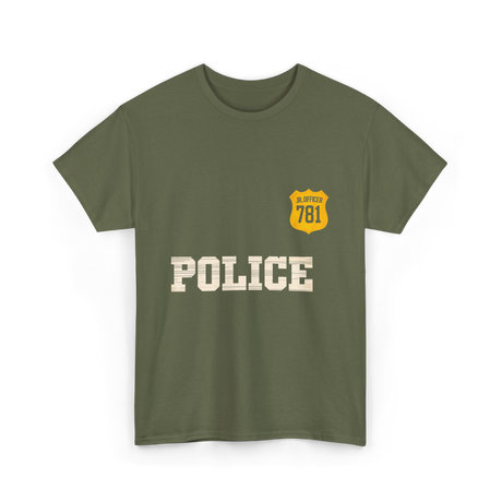 Police Jr Officer Costume T-Shirt - Military Green