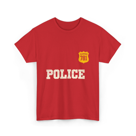 Police Jr Officer Costume T-Shirt - Red