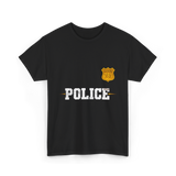 Police Jr Officer Police Badge T-Shirt - Black