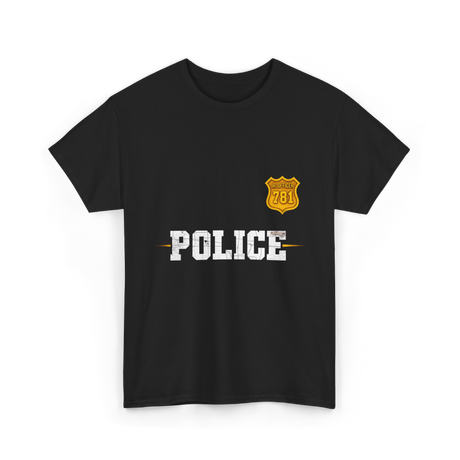 Police Jr Officer Police Badge T-Shirt - Black