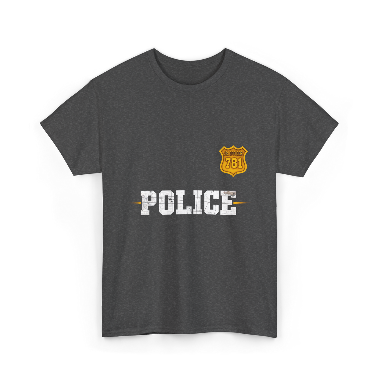 Police Jr Officer Police Badge T-Shirt - Dark Heather