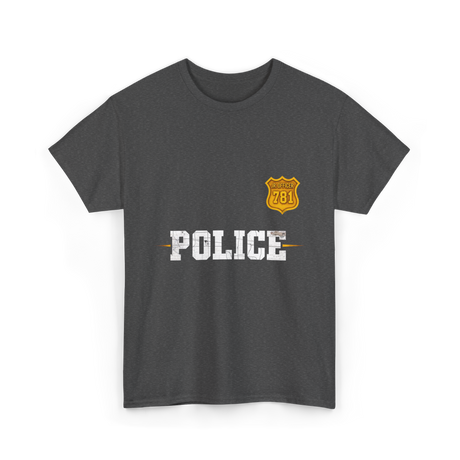 Police Jr Officer Police Badge T-Shirt - Dark Heather