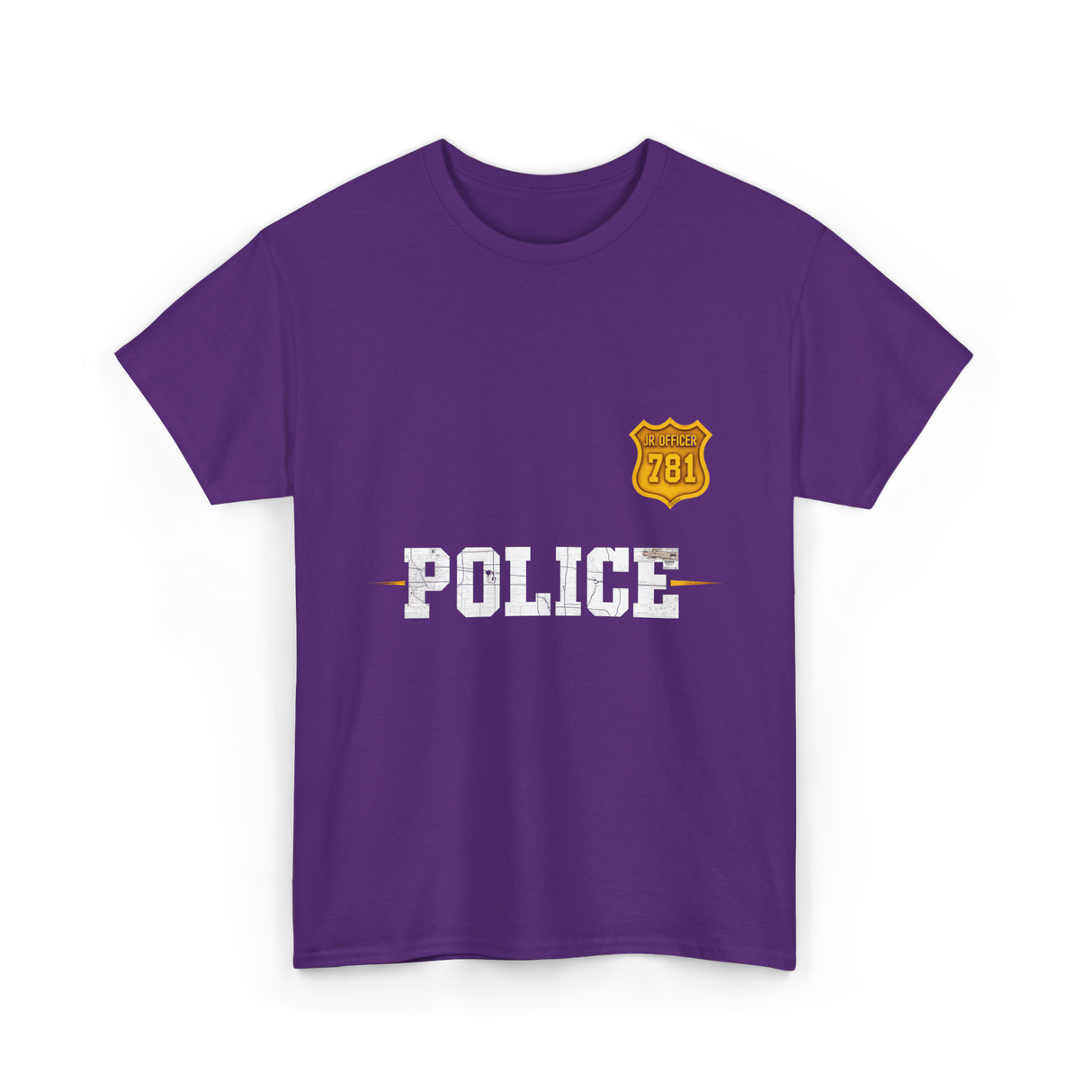 Police Jr Officer Police Badge T-Shirt - Purple