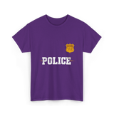 Police Jr Officer Police Badge T-Shirt - Purple