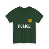 Police Jr Officer Police Badge T-Shirt - Forest Green