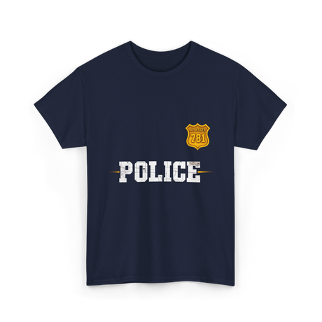 Police Jr Officer Police Badge T-Shirt - Navy