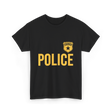 Police Officer Badge Police Officer T-Shirt - Black