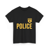 Police Officer Badge Police Officer T-Shirt - Black