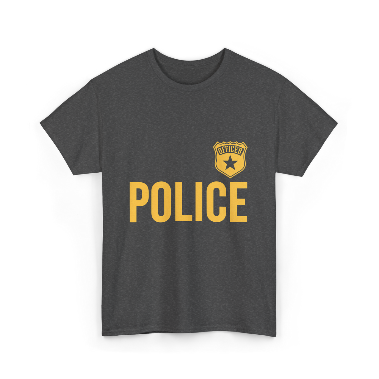 Police Officer Badge Police Officer T-Shirt - Dark Heather