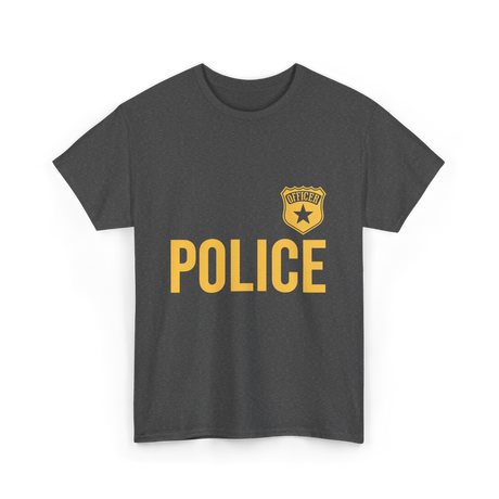 Police Officer Badge Police Officer T-Shirt - Dark Heather