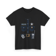 Police Officer Costume Police Badge T-Shirt - Black