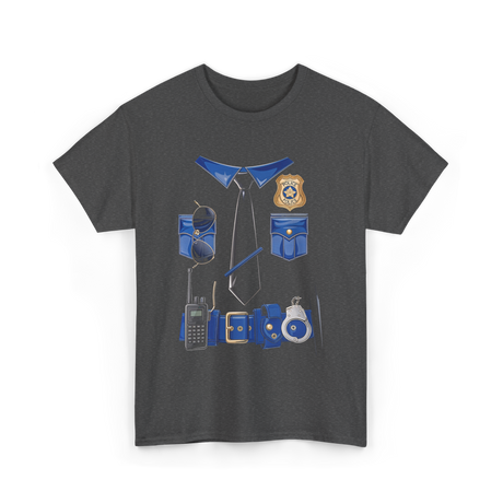 Police Officer Gear Police Cop T-Shirt - Dark Heather