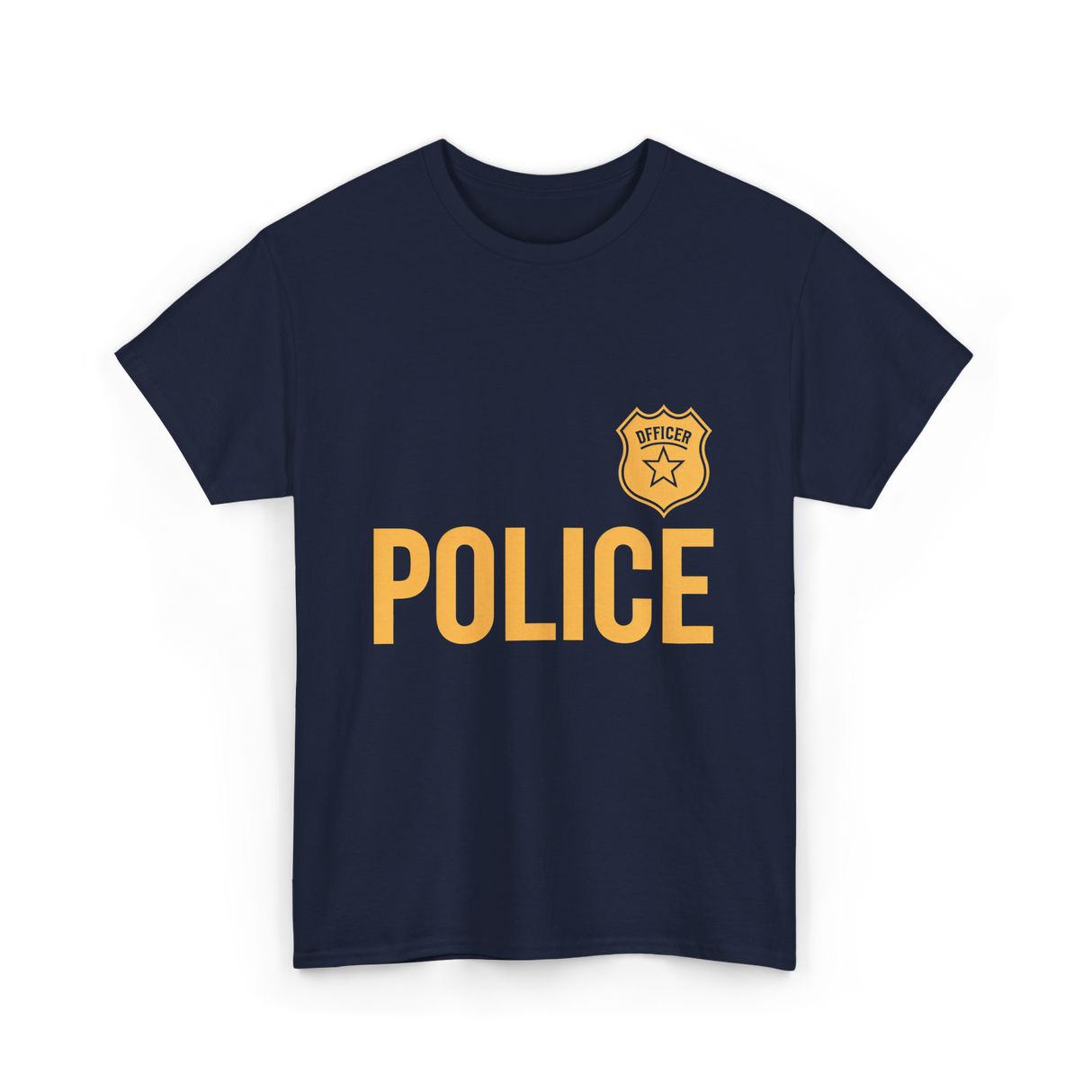 Police Officer Police Badge T-Shirt - Navy