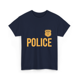 Police Officer Police Badge T-Shirt - Navy