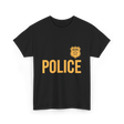 Police Officer Police Badge T-Shirt - Black