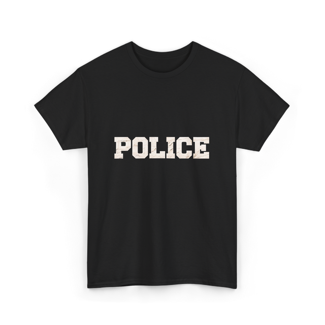 Police Police Officer Apparel T-Shirt - Black