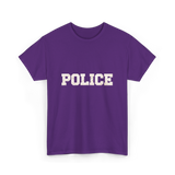 Police Police Officer Apparel T-Shirt - Purple