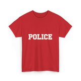 Police Police Officer Apparel T-Shirt - Red