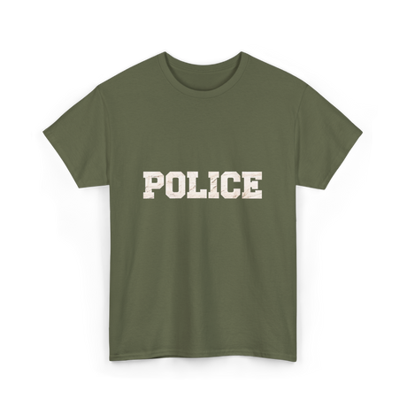 Police Police Officer Apparel T-Shirt - Military Green