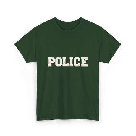 Police Police Officer Apparel T-Shirt - Forest Green