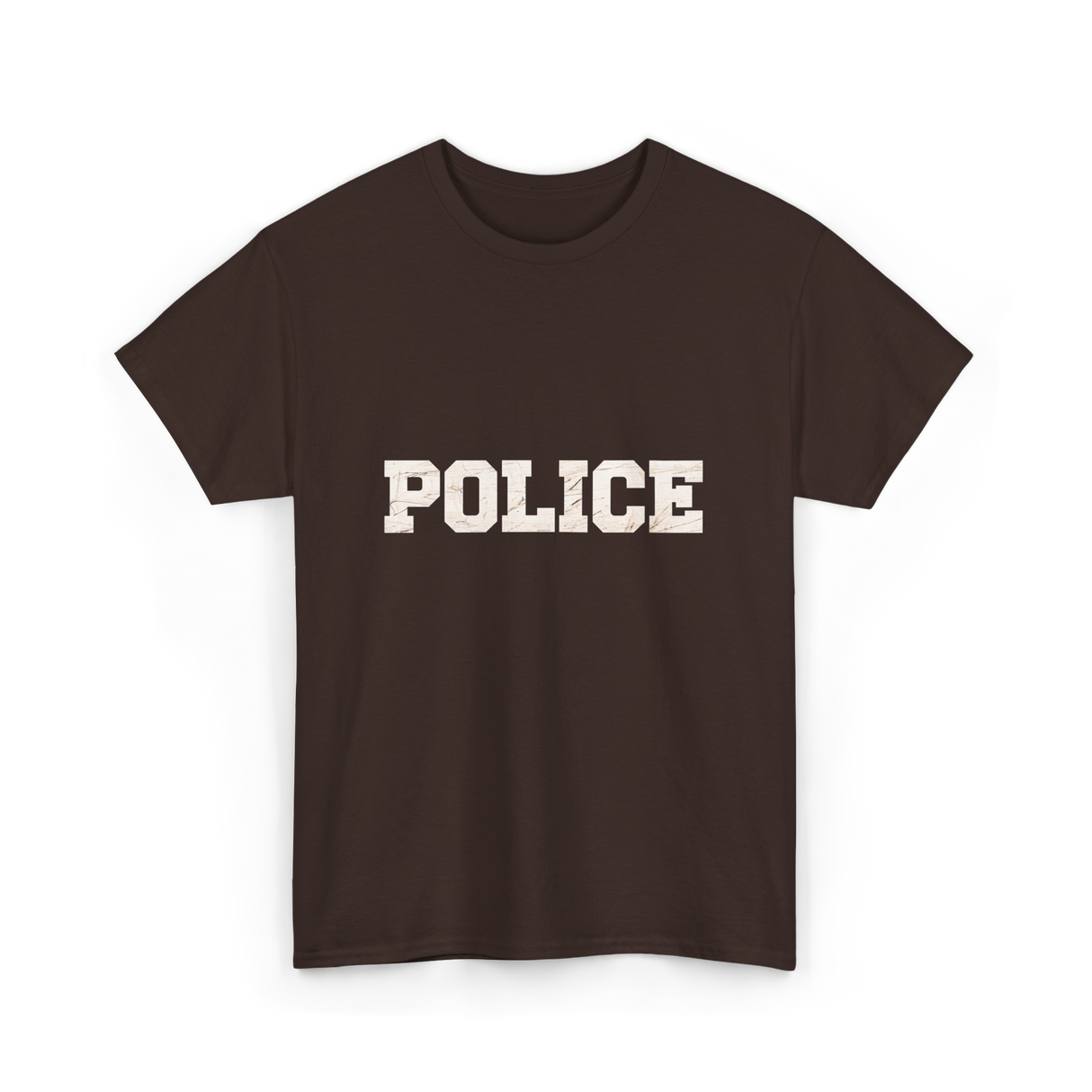 Police Police Officer Apparel T-Shirt - Dark Chocolate