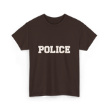 Police Police Officer Apparel T-Shirt - Dark Chocolate