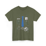 Police Uniform Costume Police T-Shirt - Military Green