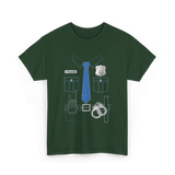 Police Uniform Costume Police T-Shirt - Forest Green