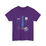 Police Uniform Costume Police T-Shirt - Purple