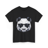 Polygonal Panda Cool Panda T-Shirt - Black