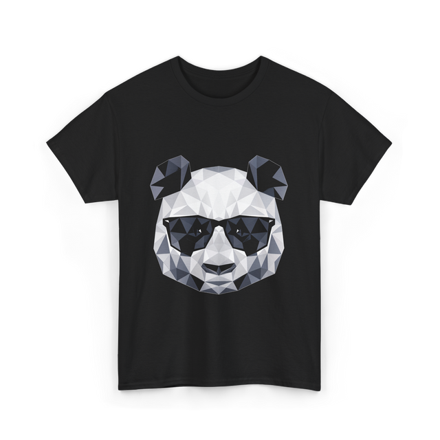 Polygonal Panda Cool Panda T-Shirt - Black