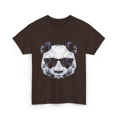 Polygonal Panda Cool Panda T-Shirt - Dark Chocolate