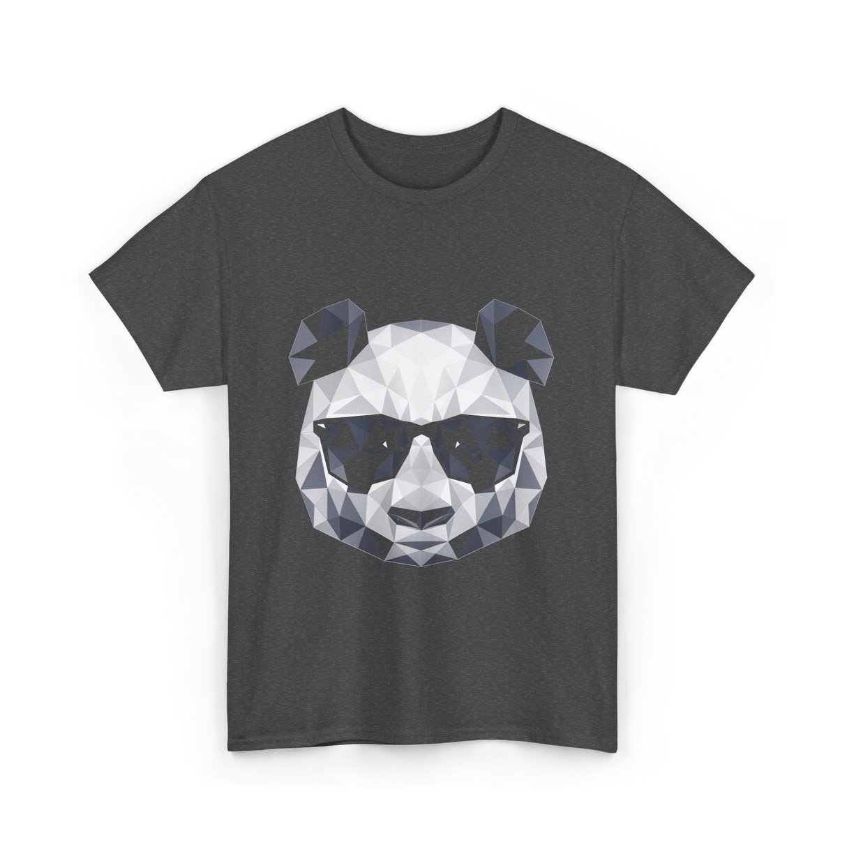 Polygonal Panda Cool Panda T-Shirt - Dark Heather