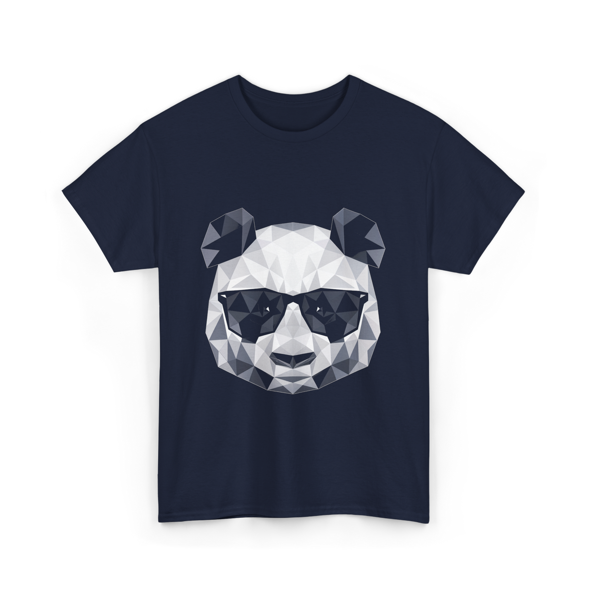 Polygonal Panda Cool Panda T-Shirt - Navy