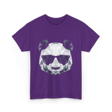 Polygonal Panda Cool Panda T-Shirt - Purple