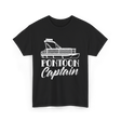 Pontoon Captain Boating T-Shirt - Black