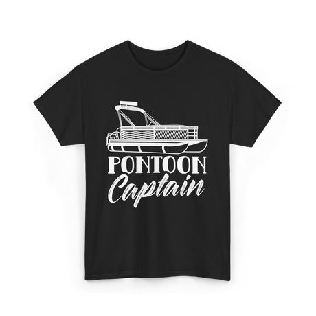 Pontoon Captain Boating T-Shirt - Black