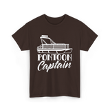 Pontoon Captain Boating T-Shirt - Dark Chocolate