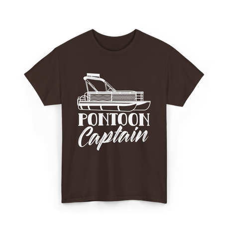 Pontoon Captain Boating T-Shirt - Dark Chocolate