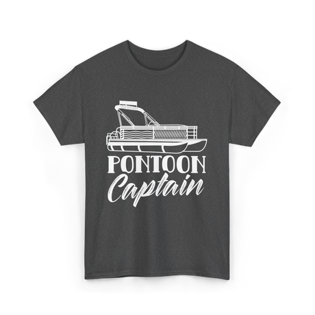 Pontoon Captain Boating T-Shirt - Dark Heather