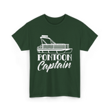 Pontoon Captain Boating T-Shirt - Forest Green