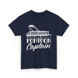 Pontoon Captain Boating T-Shirt - Navy