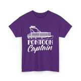 Pontoon Captain Boating T-Shirt - Purple