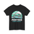 Pontoon First Mate Boating T-Shirt - Black