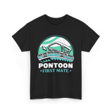 Pontoon First Mate Boating T-Shirt - Black